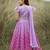 Purple embroidered chanderi lehenga choli & kurta pyjama brother sister matching combo