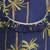 Blue & white printed cotton lehenga choli & kurta jacket brother sister matching combo