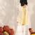 Yellow printed cotton sharara set & kurta pyjama brother sister matching combo