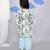 Blue printed cotton silk kaftan & kurta pant brother sister matching combo