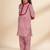 Red & multicolor printed cotton kurta set & kurta pant brother sister matching combo
