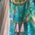 Blue & multicolor printed cotton silk kurta set & kurta pyjama brother sister matching combo