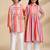 Multicolor printed cotton kurta set & kurta pant brother sister matching combo