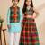 Multicolor printed cotton co-ord set & kurta jacket brother sister matching combo