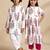 White printed cotton kurta set & kurta pant brother sister matching combo