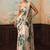 Georgette Printed beads work saree with Blouse