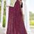 designer wine handwork zarkan border silk blend saree
