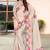 designer cream heavy zarkan butta border work silk blend saree