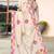 designer cream heavy zarkan butta border work silk blend saree