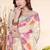 designer cream heavy zarkan butta border work silk blend saree