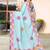 designer sky blue heavy zarkan butta border work silk blend saree