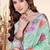 designer sea green heavy zarkan butta border work silk blend saree