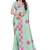 designer sea green heavy zarkan butta border work silk blend saree