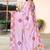 designer pink heavy zarkan butta border work silk blend saree
