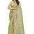 indian pista green resham embroidery work silk blend saree