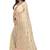 indian beige heavy resham embroidery work silk blend saree