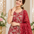 maroon color thread with sequence work silk blend top sharara set