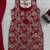 maroon color thread with sequence work silk blend top sharara set