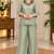 grey color hand work silk blend western wear