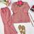 pink color hand work silk blend western wear