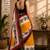 yellow color digital printed chanderi ready to wear saree with blouse