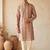 multicolor embroidered & sequin work cotton kurta with cotton cream pajama