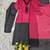 Women's pink crepe embroidered straight kurta set with dupatta and pant