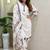 Off white khadi cotton kurti pent dupatta set