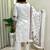 Off white khadi cotton kurti pent dupatta set