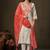 Off white khadi cotton kurti pent dupatta set