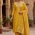 Yellow roman silk kurti pent dupatta set