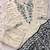 Off white khadi cotton kurti pent dupatta set
