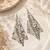 Fashion silver plated anti tarnish statement drop earrings for women & girls