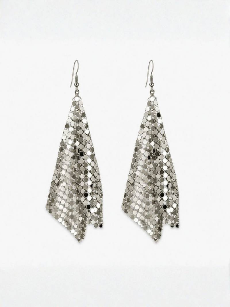 Fashion silver plated anti tarnish statement drop earrings for women & girls