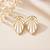 Fashion gold plated anti tarnish leaf stud earrings for women & girls