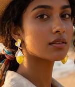 Fashion gold plated anti tarnish floral bud drop earrings for women & girls