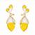 Fashion gold plated anti tarnish floral bud drop earrings for women & girls