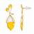 Fashion gold plated anti tarnish floral bud drop earrings for women & girls