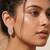 Fashion gold plated anti tarnish spiral stud earrings for women & girls