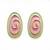 Fashion gold plated anti tarnish spiral stud earrings for women & girls