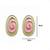 Fashion gold plated anti tarnish spiral stud earrings for women & girls