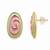 Fashion gold plated anti tarnish spiral stud earrings for women & girls