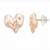 Fashion gold plated anti tarnish heart stud earrings for women & girls