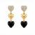 Fashion gold plated anti tarnish triple heart drop earrings for women