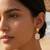 Fashion gold plated anti tarnish american diamond drop earrings for women