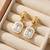 Fashion gold plated anti tarnish american diamond drop earrings for women