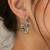 Fashion gold plated anti tarnish multicolor crystal hoop earrings for women