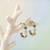 Fashion gold plated anti tarnish multicolor crystal hoop earrings for women