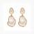 Fashion gold plated anti tarnish pearl drop earrings for women & girls