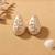 Fashion gold plated anti tarnish teardrop ad stud earrings for women & girls